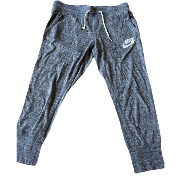 Nike Pants - VTG NIKE Capri Joggers Sportswear Heather Gray Gym High Waisted Active Women’s S